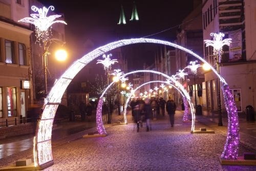iluminacje świąteczne w Legnicy